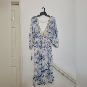 Floral dress cover up